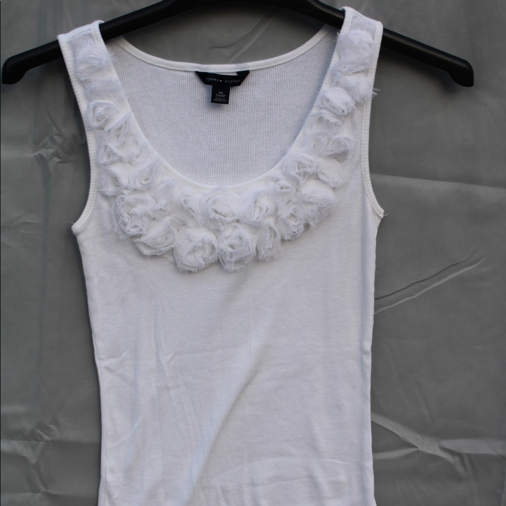 Floral detail tank top